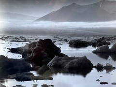 Artist Greg Arbutine 8″x10″ Photograph in 11″x14″ black mat «Icelandic Bliss»