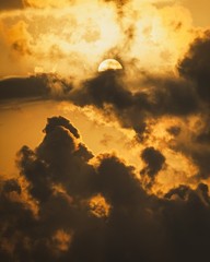 Digital Image Picture Photo Wallpaper Background Golden Hour Sunset Clouds Sky
