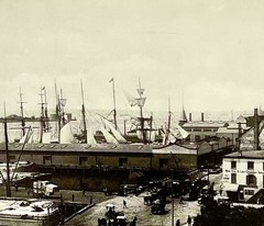 South Street Seaport NYC 1890 Art Photo Print Card Fotofolio 4”x6” New York