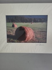 Photography Print By John T Slonina Matted 8×10 Round Hay Bales In A Field