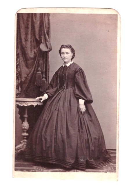 CDV photo around 1865, distinguished lady, Elberfeld