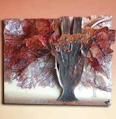 DLW Studios 3D Photography Wall Art Hanging Fall Foliage Tree By Diane Wilson
