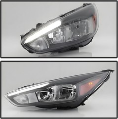 2PCS Headlights Assembly W/LED DRL for 2015 2016 2017 2018 Ford Focus S SE ST SE