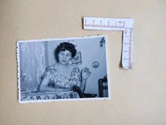 🟠 Vintage Photograph Photo 1950s Woman Cigarette Lady