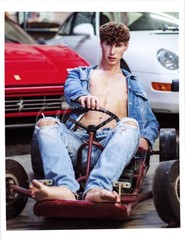 11 X 8.5 Alan Lyon Original Male Photo gay interest (5) Rick go cart