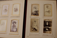 Antique Photo Album 63 Sepia Portrait Photos Women Family Rabin France 1888