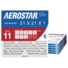 Aerostar Air Filter 21x21x1 MERV 11 AC Filter, HVAC, Furnace Filter, 6 Pack |…