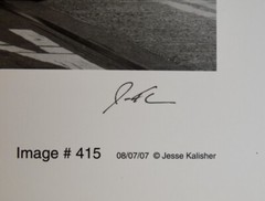 Jesse Kalisher art photograph, San Francisco Cable Car, signed, #415, unframed