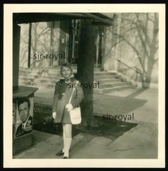 Young Girl Next to Peter Alexander Poster in Berlin 1971 – Photo 9x9cm