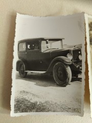 Vintage Beach Scene Photo 1920s Original B/W Silver Print Snapshot France