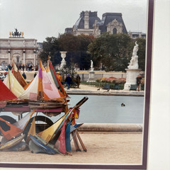Paris Boats Signed Sailboats Photo Daniel Powers 97 Limited numbered Matted NEW