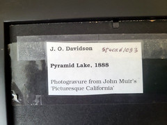 J.O.Davidson «PYRAMID LAKE 1888» PHOTOGRAVURE FROM MUIR’S PICTURESQUE CALIFORNIA