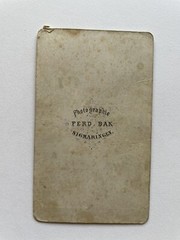 orig. CDV photo photograph around 1860 lady woman Sigmaringen Bak Ferdinand