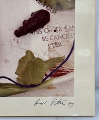Vintage Original Richard (Ric) Petry 1979 Still Life Collage Photograph Signed