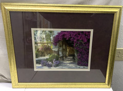 Vern Clevenger Handcrafted Photograph San Juan Capistrano Hallway 26» w/ COA