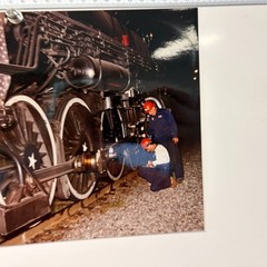 Locomotive Train Art Photograph Print Artist Signed Gordon Balla 1992 11.5×8.5″