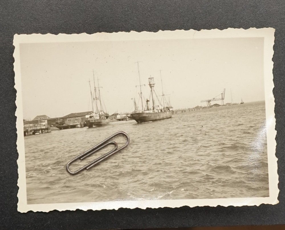 S Photo Hamburg Port Sailboat Cargo Ship Crane View Industrial Picture Building