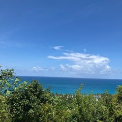 Digital Image Photo Wallpaper Background -BLUE WATER BEACH, SKY ABOVE LANDSCAPE