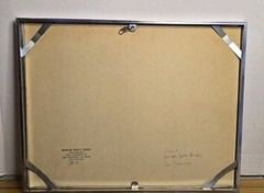 VTG Bo Svenson Signed Golden Gate Bridge Photograph Matted Framed Photo 1977