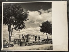 40x30cm Vintage Barite Photo 1950s Dirk de Herder? Castillo de Coca (Segovia)