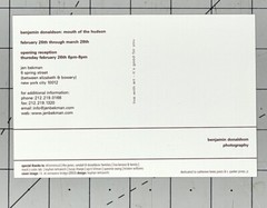 Benjamin Donaldson: Mouth Of The Hudson 2004 Art Announcement Card