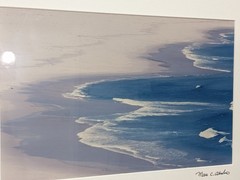 Vintage Marc Abrahms Signed Photograph Framed Matted Art Print 19.75″ x 23.75″