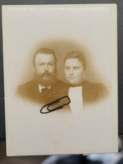 Photo CDV KAB portrait businessman artist woman full beard Austria politics
