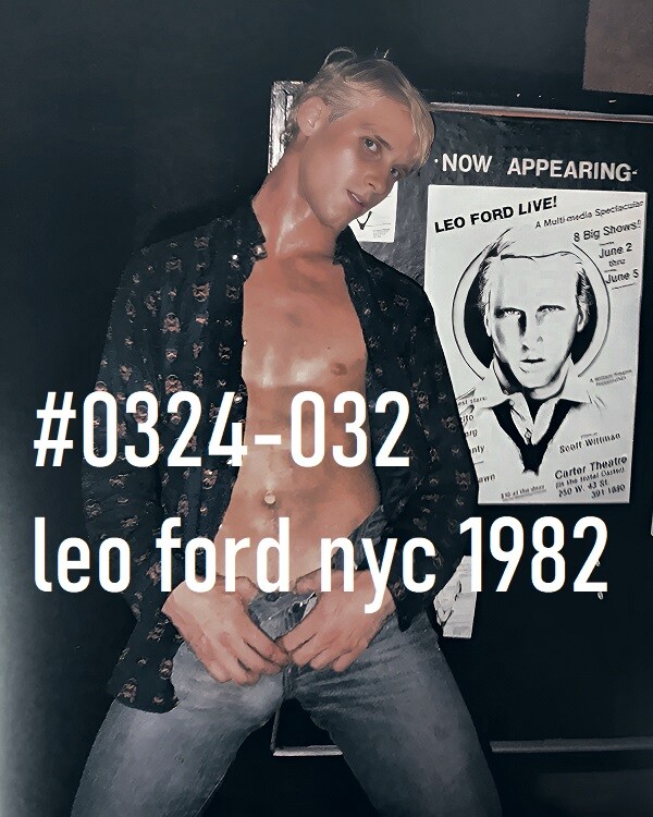 VINTAGE MALE PORTRAIT #0324-032 -leo ford nyc 1982 -free shipping/ usa