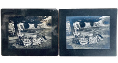 Grave of Ray Brown Antique Cabinet Cards Jazz History Victorian Ella Fitzgerald