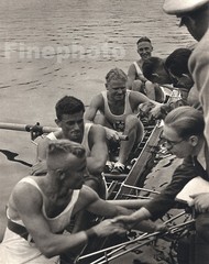 1936 Vintage 11×14 OLYMPICS Germany Sports Sculling Rowing Photo Art PAUL WOLFF