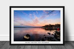 Grand Lake Photography Print: Oklahoma, Landscape, Sunset, Picture, Photo