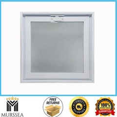 Clearly Secure 16 in x 16 in x 3 in Hopper Vent for Glass Block Windows HV1616A