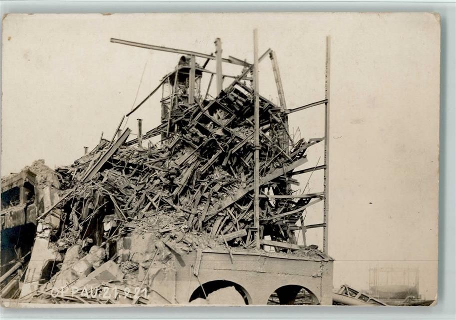 13068784 – 6700 Oppau chemical disaster of the BASF nitrogen plant explosion