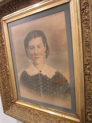 Stunning hand colored photo 1886, One ear left graytone, Great Frame