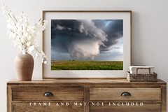 Supercell Thunderstorm Photography Print – Mescocylone in Oklahoma Panhandle