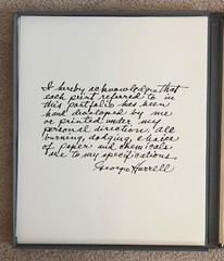GEORGE HURRELL HAND SIGNED PORTFOLIO IIl 20″x24″ 120/190 PERFECT COND.
