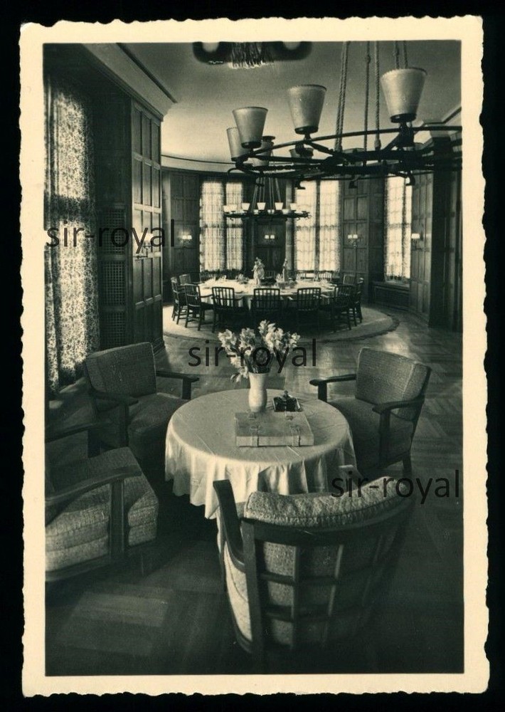 Town Hall on Lake Chiemsee 1930s – Guide Room – Photo 6x9cm