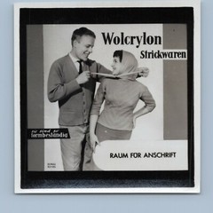 Advertising Advertising KNITERY Wolcrylon Fashion Woman Man – Vintage Photo 1950s 1960s