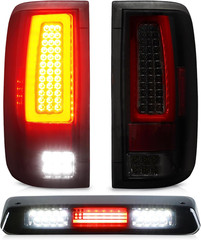 Tail Light + 3Rd Third Brake Cargo Lamp for 2004 2005 2006 2007 2008 Ford F-150,