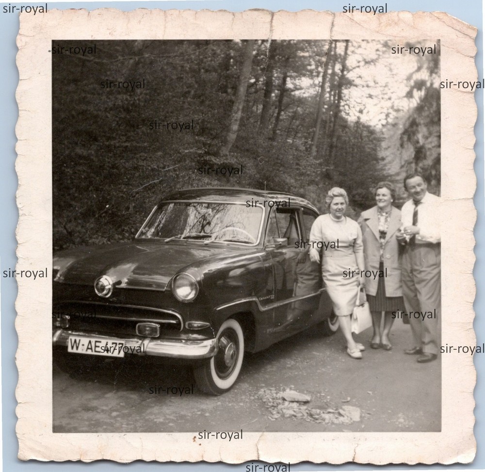 Ford Taunus P1 G13 Auto Vehicle from Wuppertal – Vintage 1950s 1960s – Photo 9x9cm