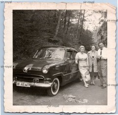 Ford Taunus P1 G13 Auto Vehicle from Wuppertal – Vintage 1950s 1960s – Photo 9x9cm