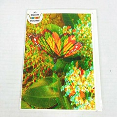 Monarch Butterfly 3-D 3D Nature Photograph Art Phantom Image Barry Rothstein New