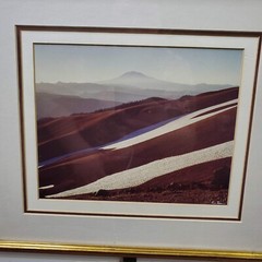 Vintage Matted and Signed Photograph Lee Mann Mountain Scene 15.5 x 13