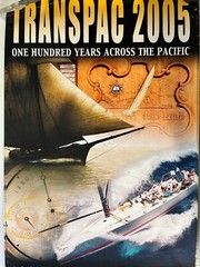 Hawaiian Marine poster Transpac 2005 large L.A. to Honolulu Yacht Race size 20″