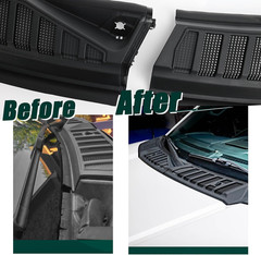 Windshield Wiper Cowl Cover Panel Grille Compatible with 2015-2020 Ford F150, Le