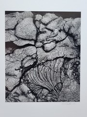 Richard Garrod, black and white photography, Lava Flow, Hawaii, 1984