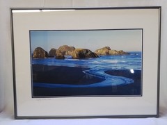 «Softly to the Sea» – Framed Landscape Photograph by Gary Carlson