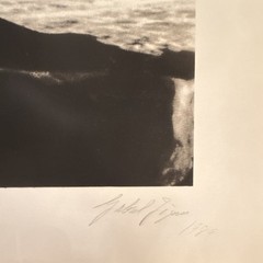 Gabriel Figueroa 1989 Signed Black & White Art Photograph Beach Figures Original
