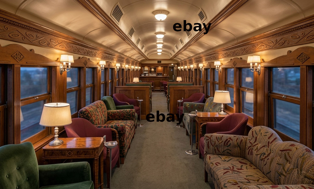 Photo Art Print the Club-Lounge car on the Monon Railroad’s Hoosier, ca. 1940