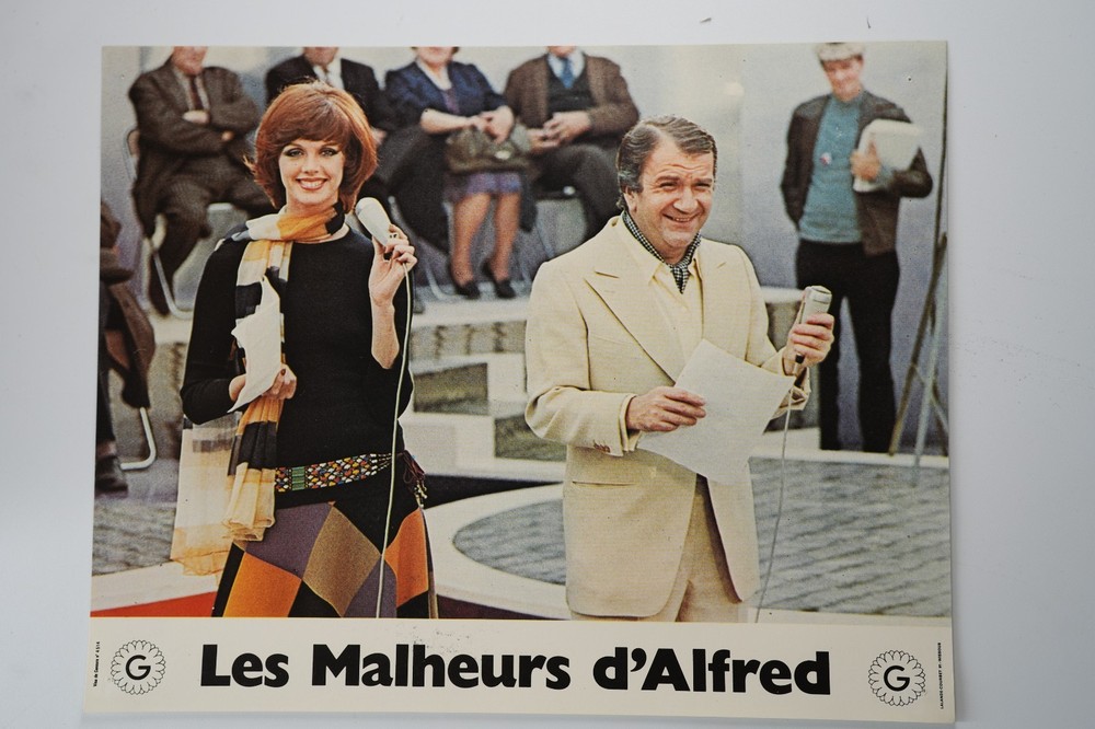 Photo Cinema Lobby Cards The Misfortunes Of Alfred 21X28Cm 1970 Duperey Mondy